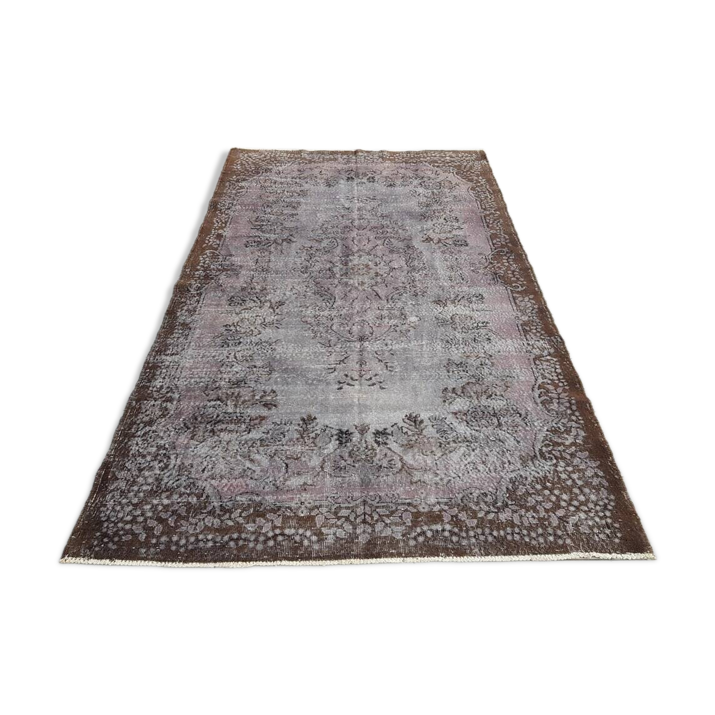 Grey Vintage Turkish Rug sku v768