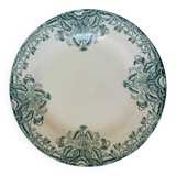 Vintage round plate A. Lebacqz and M. Bouchart floral pattern 2106213