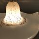 White Murano Glass Pendant Marked La Murrina, Italy, 1980s