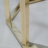 Brass  Italian coffee table by Romeo Rega, 1970s