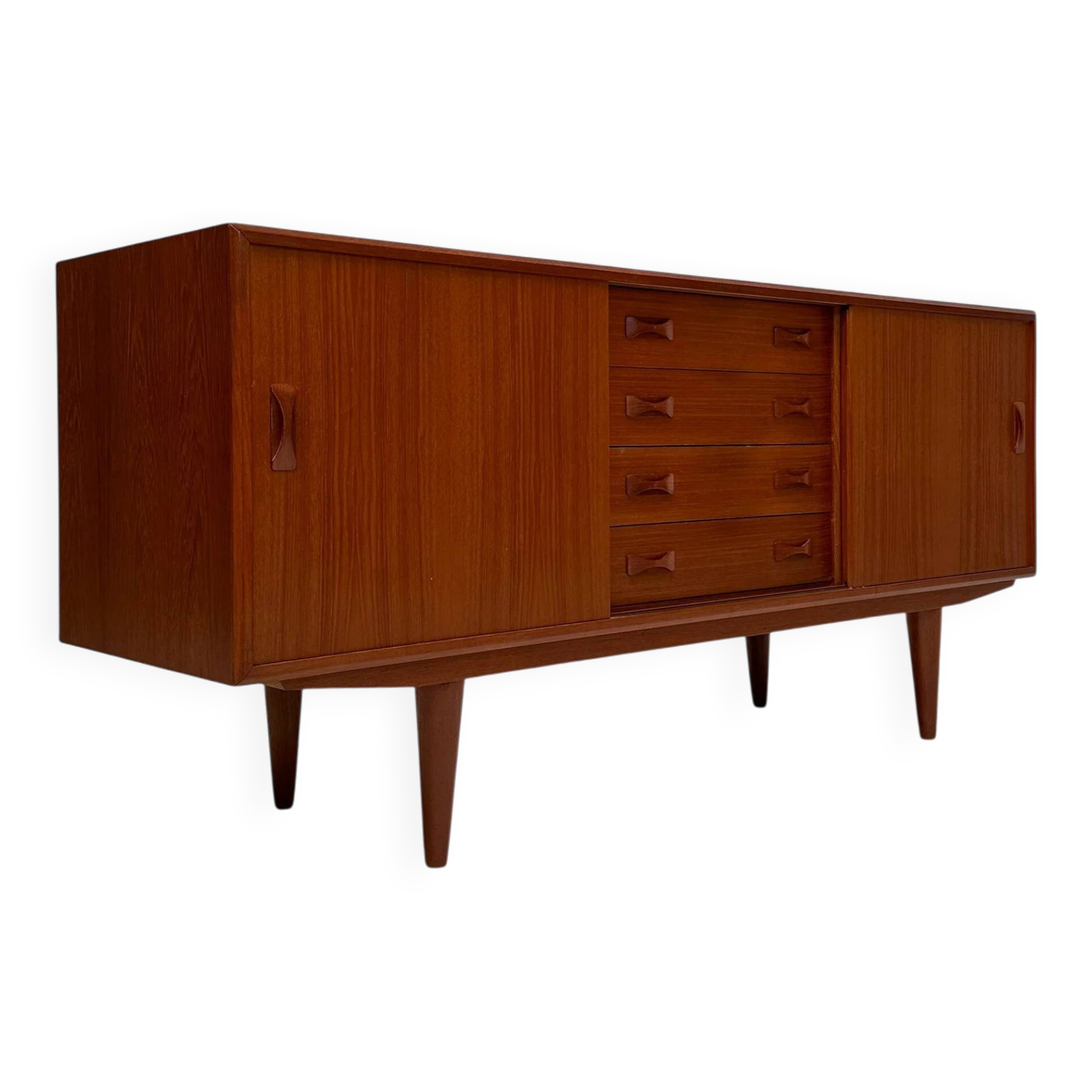 1960s Vintage Danish Mid-Century Teak Sideboard by Clausen & Søn