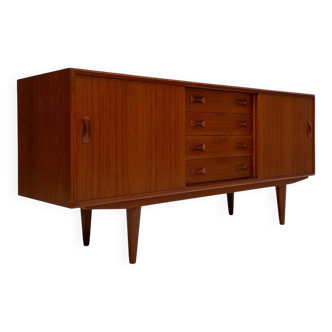1960s Vintage Danish Mid-Century Teak Sideboard by Clausen & Søn