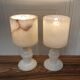 Pair of alabaster lamps "design 1950".
