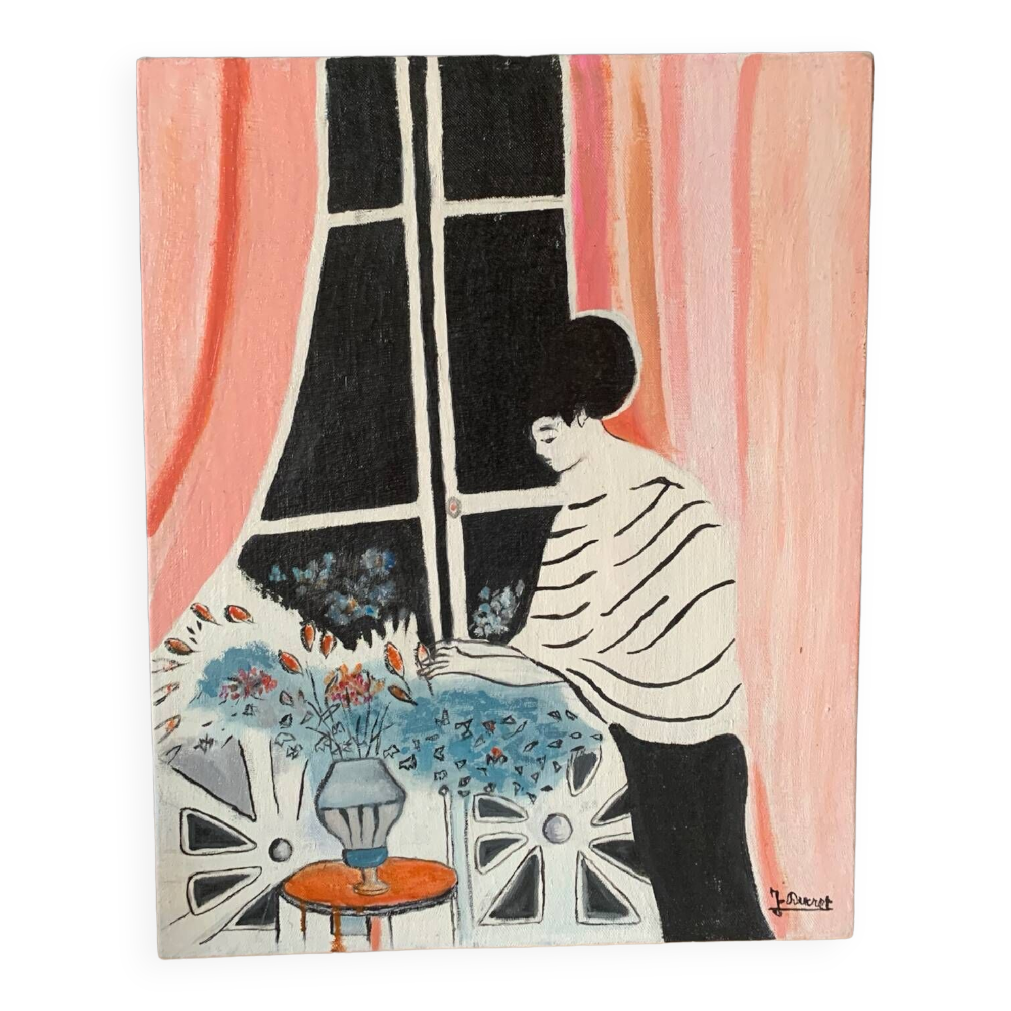 Oil painting on panel
