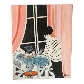 Oil painting on panel