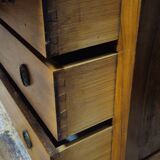 Secretary with three bodies in walnut from the Louis XVI period.