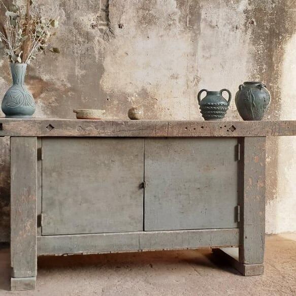 Old carpenter's workbench