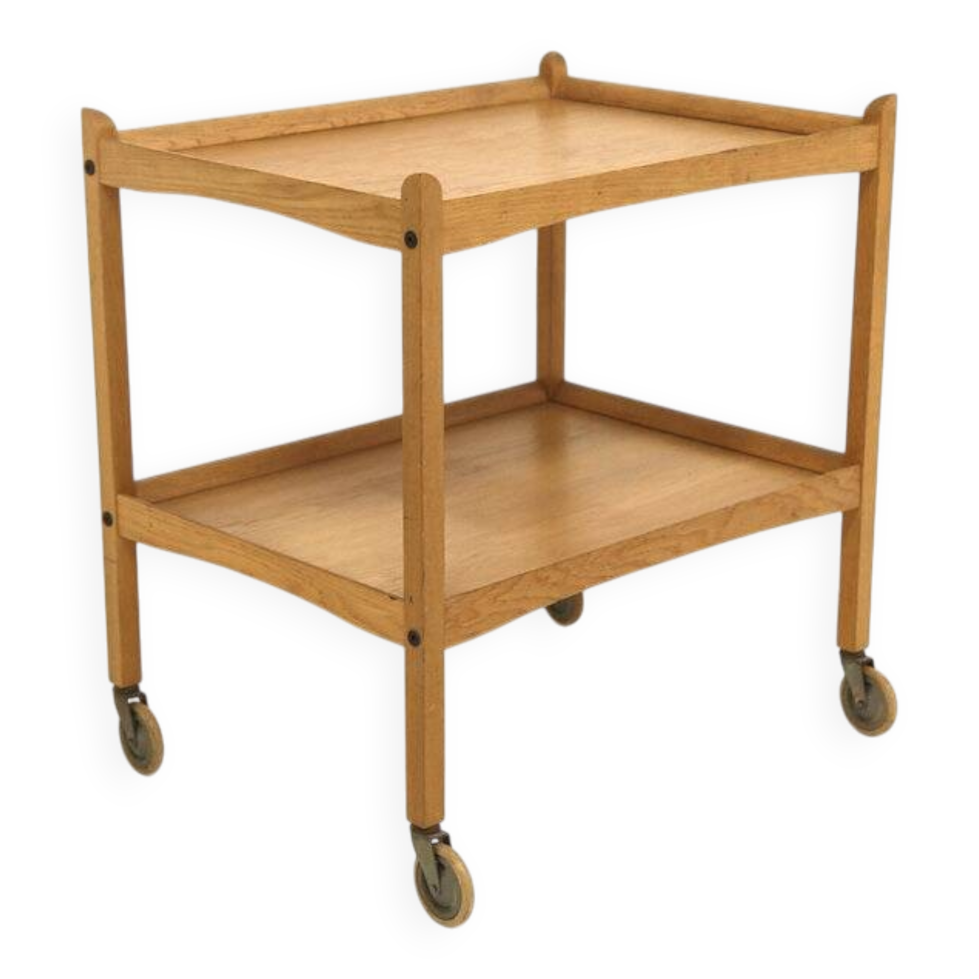 Scandinavian oak serving cart, Sweden, 1960