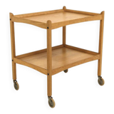 Scandinavian oak serving cart, Sweden, 1960