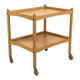 Scandinavian oak serving cart, Sweden, 1960