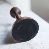 Large solid wood candle holder