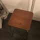 tabouret en formica marron années 70