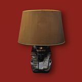 Vintage sphinx lamp in glazed ceramic – Hollywood Regency style