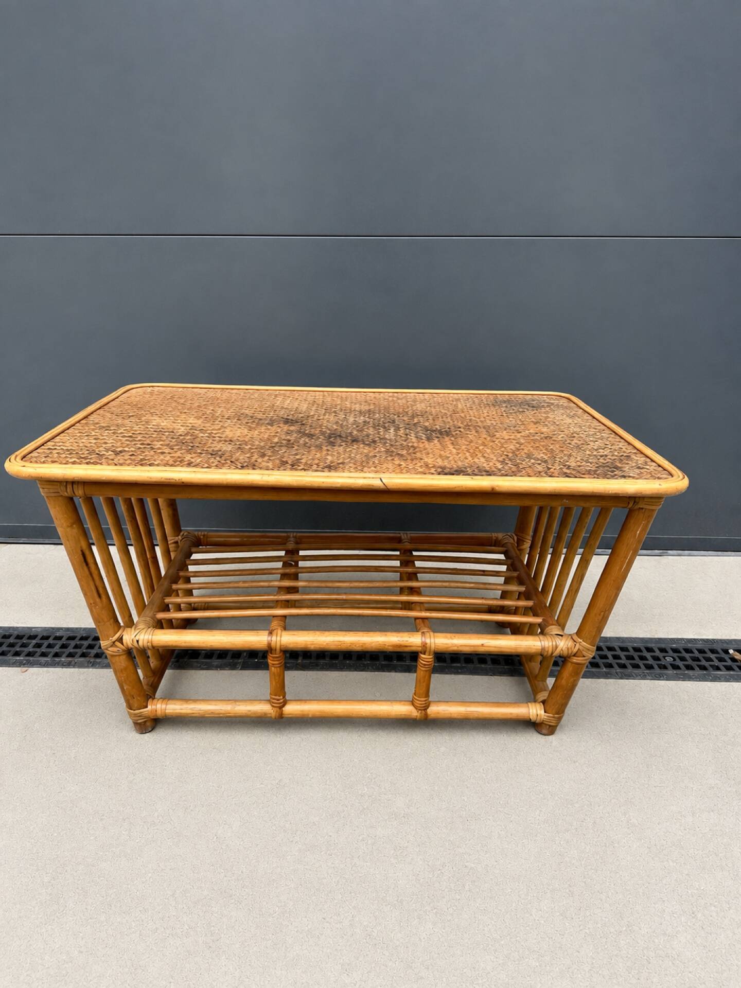 Wicker coffee table