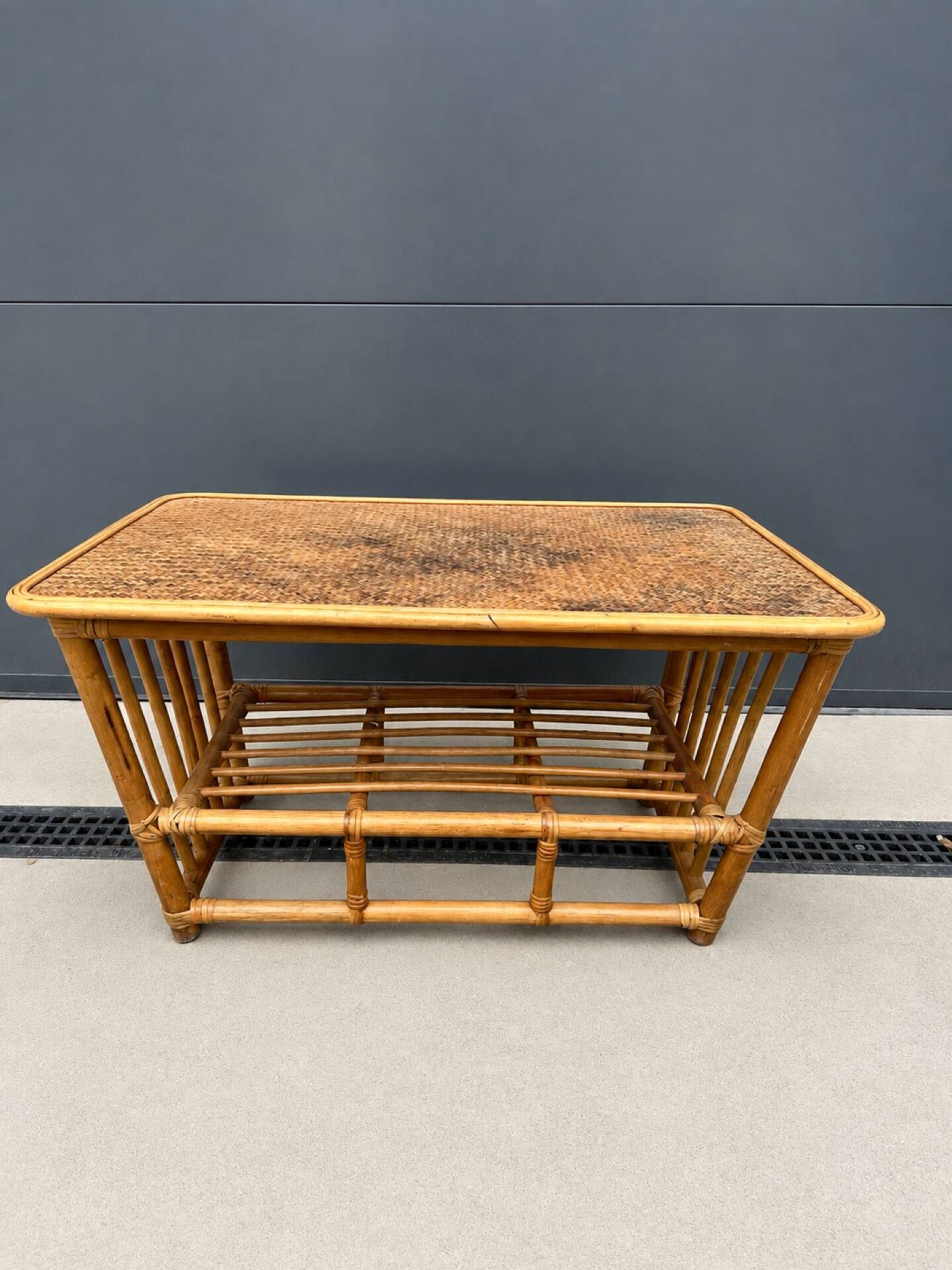 Wicker coffee table