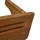 Vintage book shelf wall rack 1970s wood minimalist design
