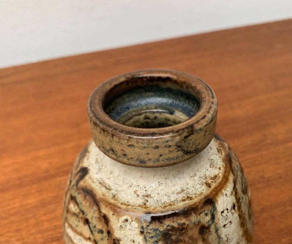 Mid-century Danish vase from Søholm pottery workshop, 1960s.