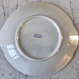 Cake dish / pie Badonviller burgundy 50s