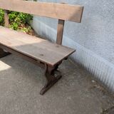 Oak monastery bench