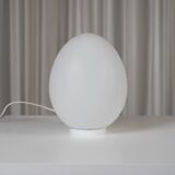 Vianne egg lamp Domec white glass edition, 1970