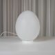 Vianne egg lamp Domec white glass edition, 1970