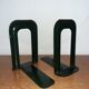 Pair of Ravel Clamart book clamp backs industrial sheet metal