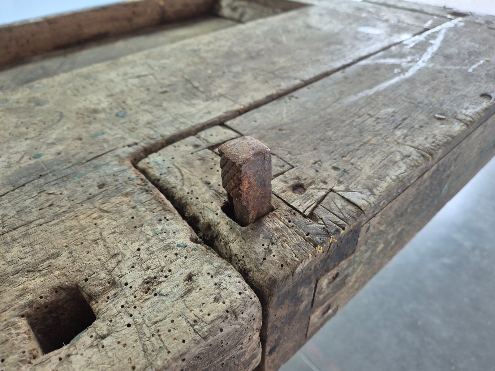 Antique carpenter's workbench, 1920s