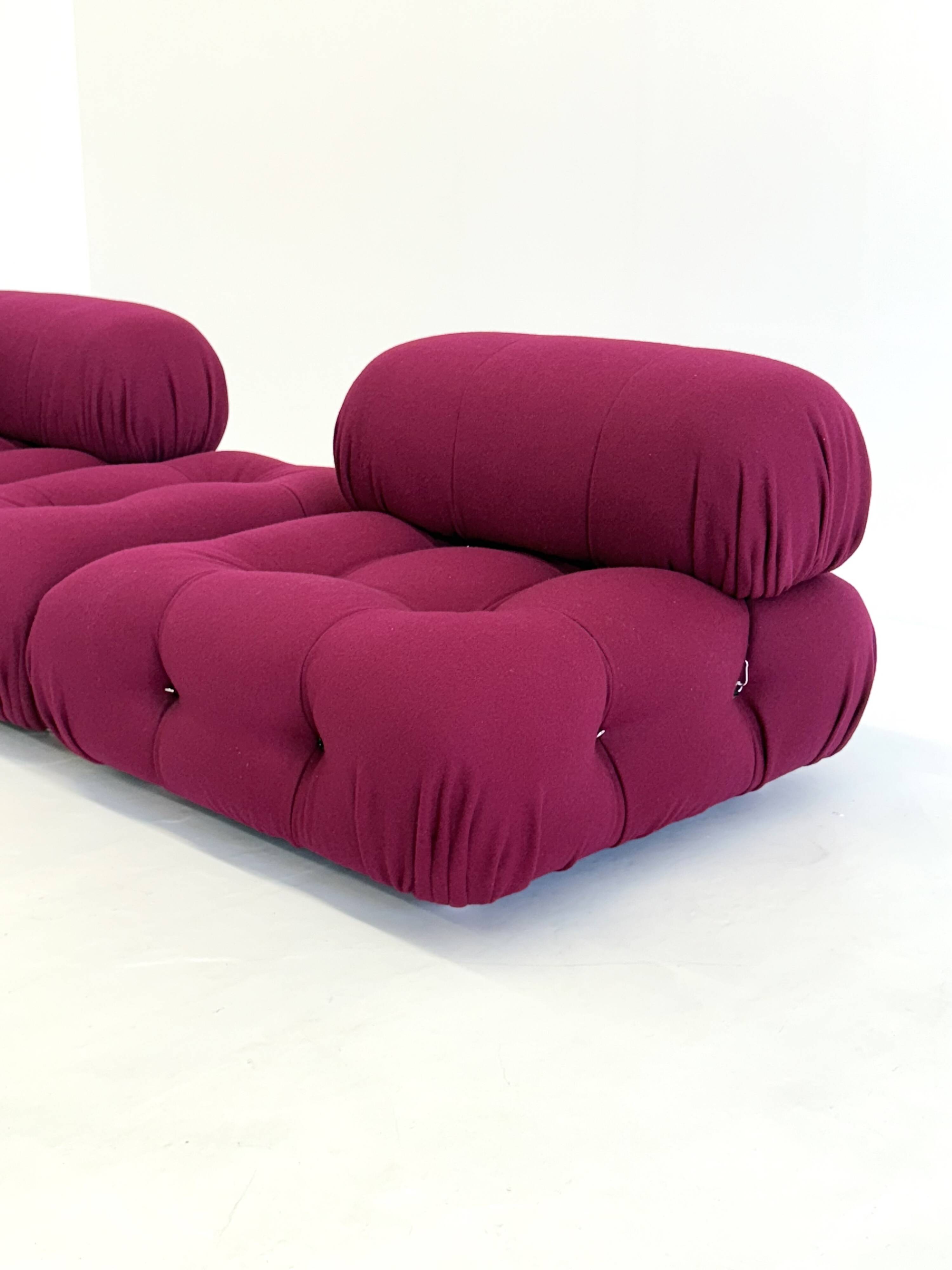 Camaleonda Modular Sofa in Bordeaux by Mario Bellini for B&B Italia