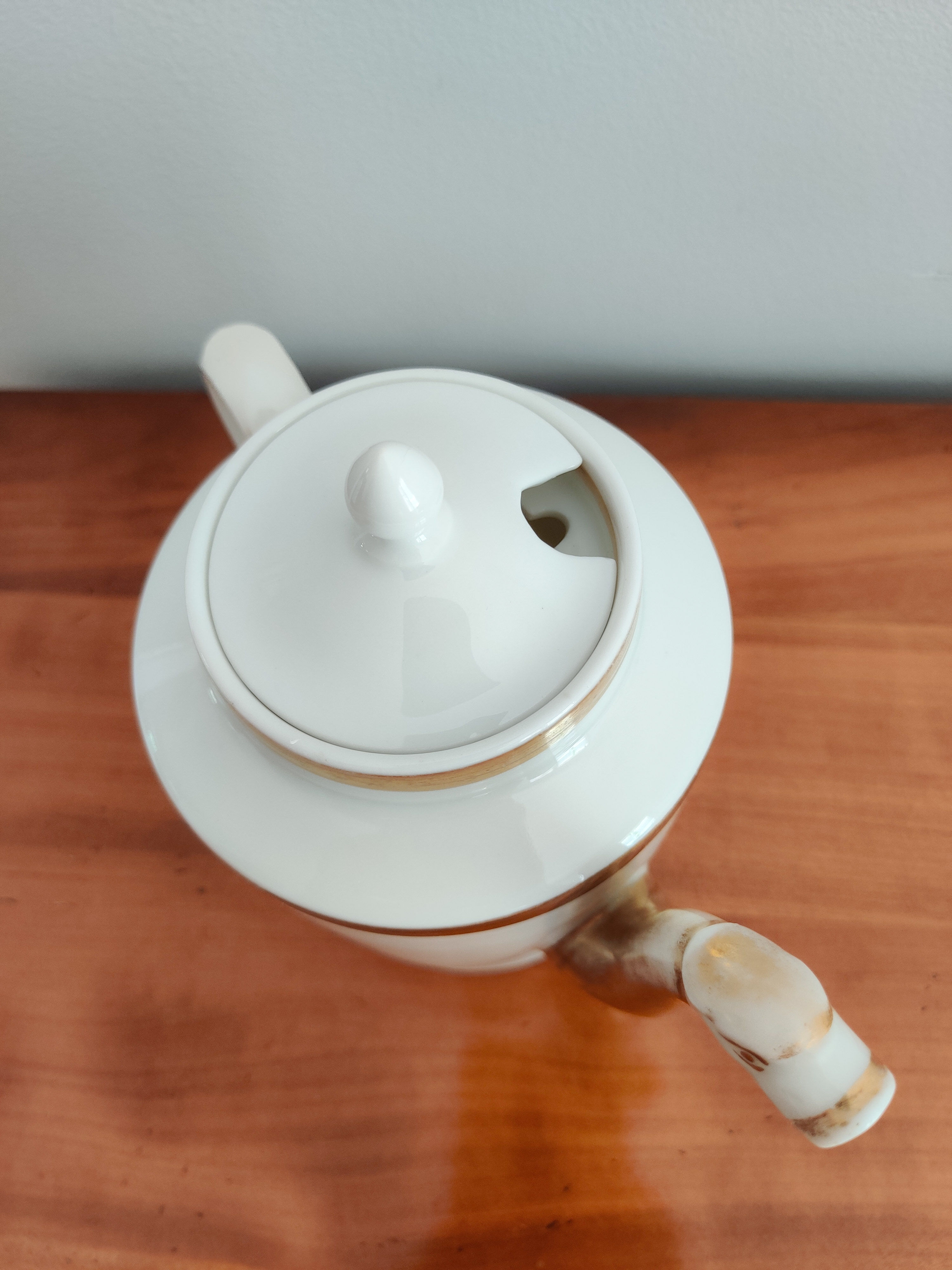 Antique porcelain teapot