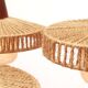 1960s teak ceilang lamp triangle
