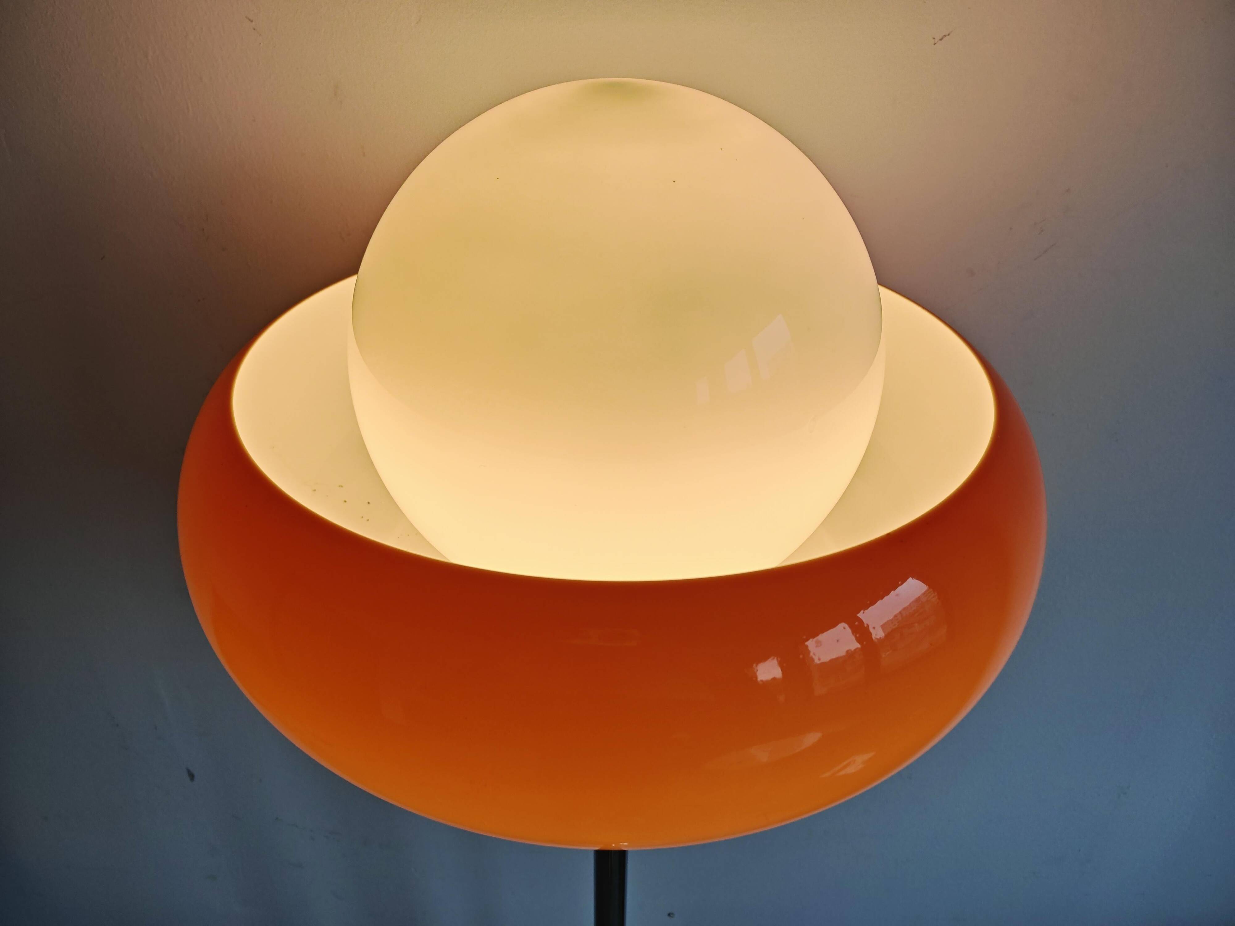 Mid Century Modern Floor Lamp "Jadran" or "Tulip" by Harvey Guzzini