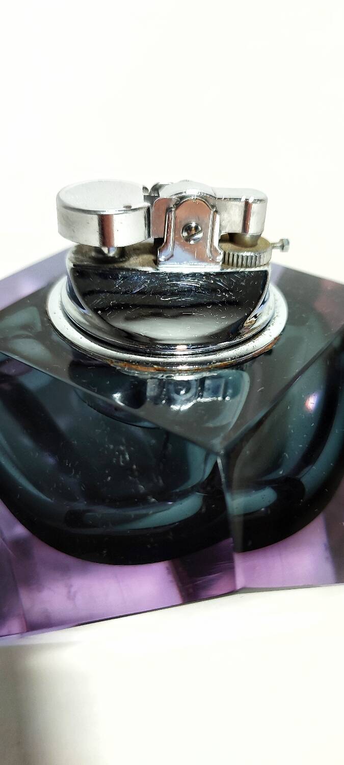 Cendrier en cristal de Murano, Italie, années 1970