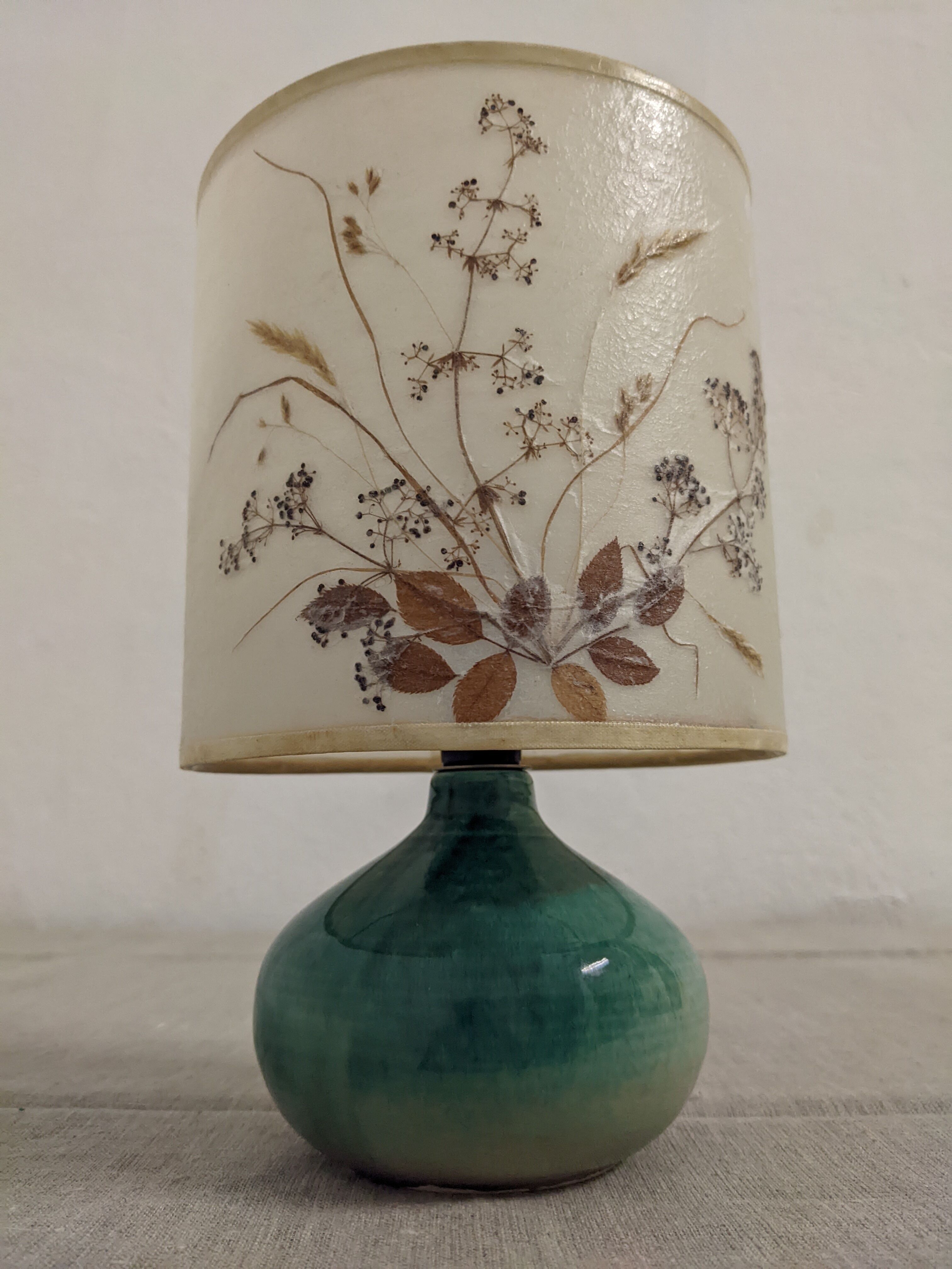 Ceramic bedside lamp from the 60s/70s