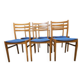 Set of 6 Scandinavian chairs from the 1960s.