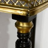 Double-Top Flying Table in Mahogany and Ebonized Pear Wood, Napoleon III Style – 1930