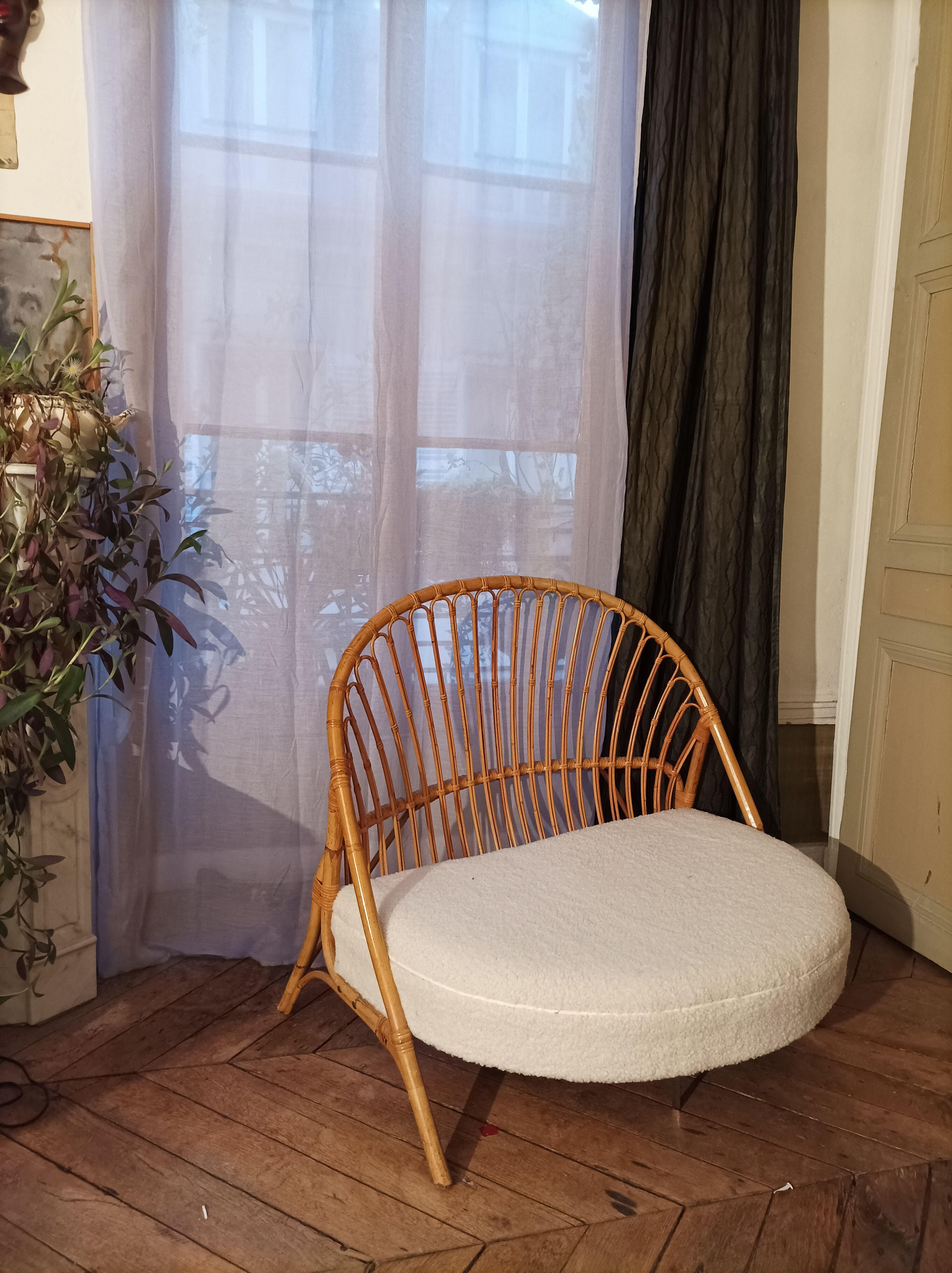 Rattan armchair from the 60s