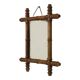 Antique Wooden Faux Bamboo Chinoiserie Mirror 44x39cm
