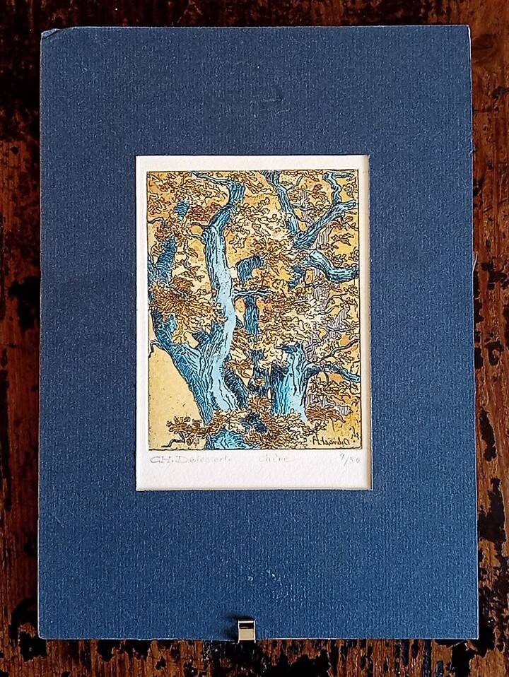Etching - Christine Delessert - 11.8 x 9 cm - Lyonnaise school - justified 9/50