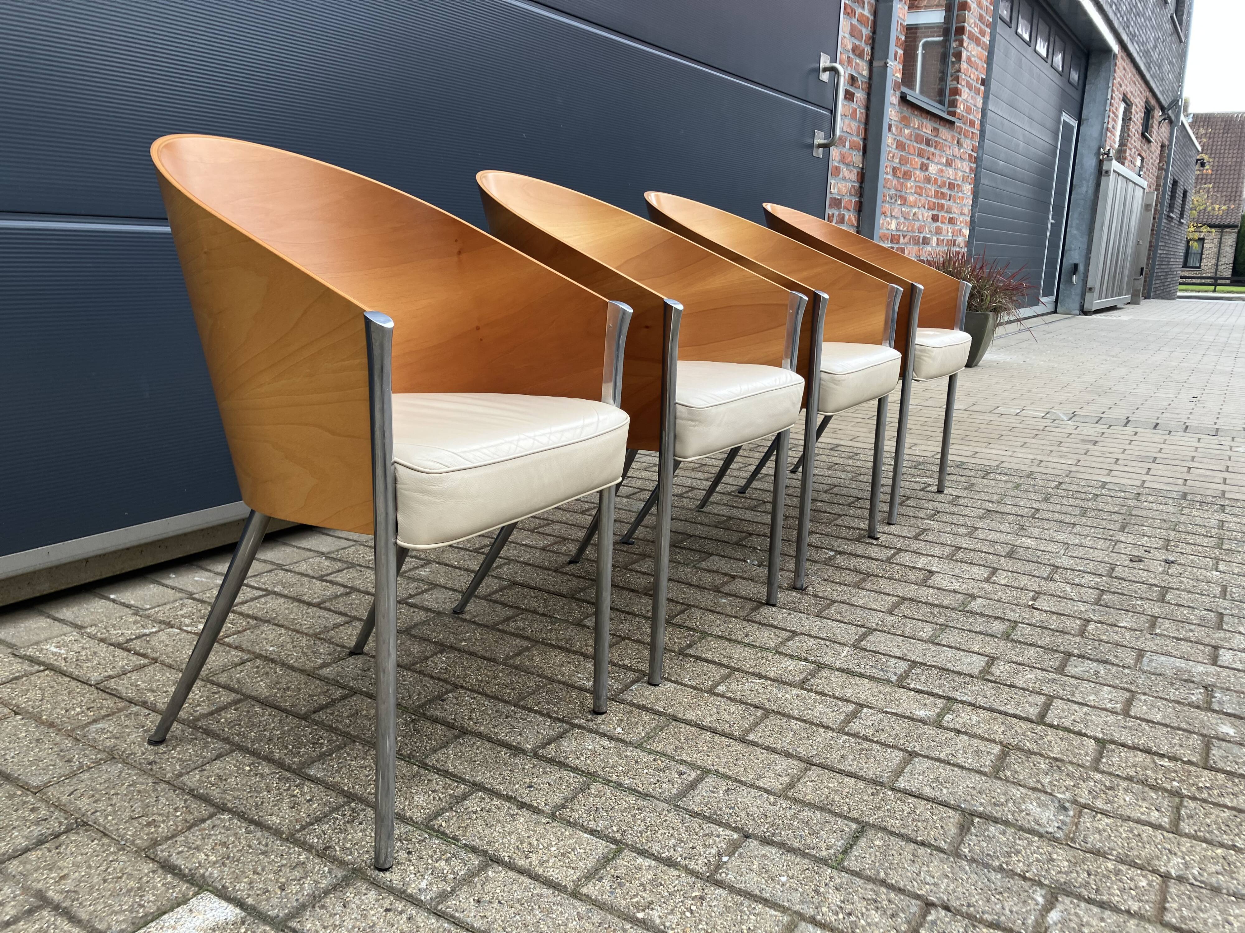 4x King Costes dining chairs, Philippe Starck, Aleph Driade