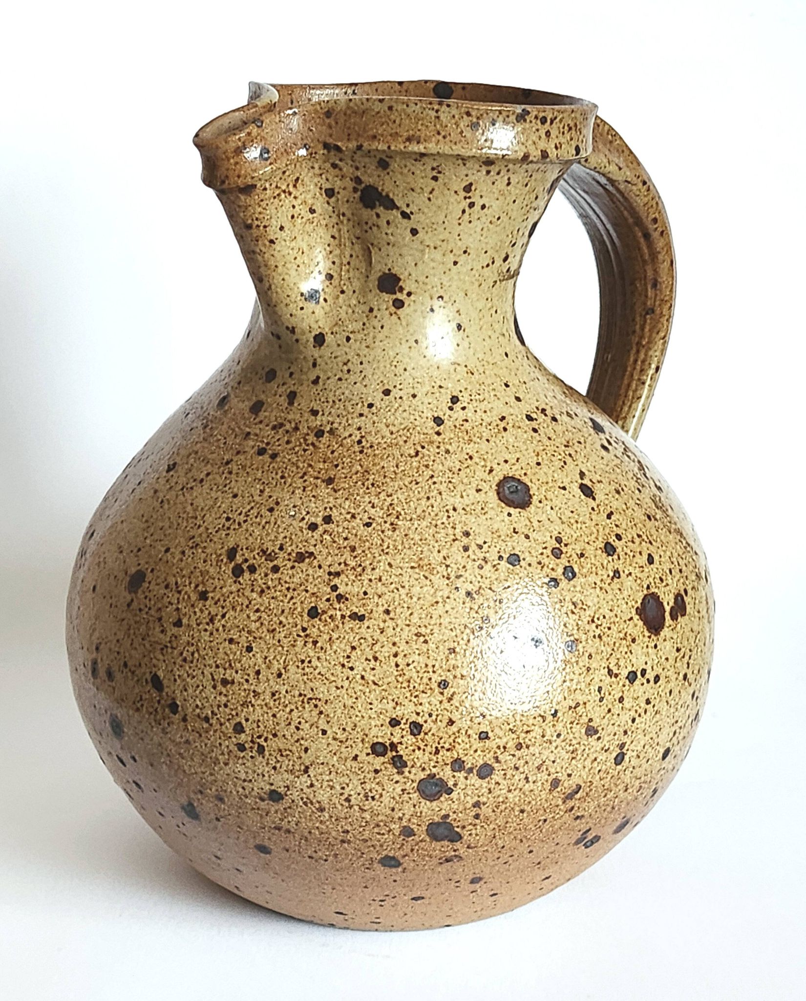 Pichet vase en grès pyrité 20 cm