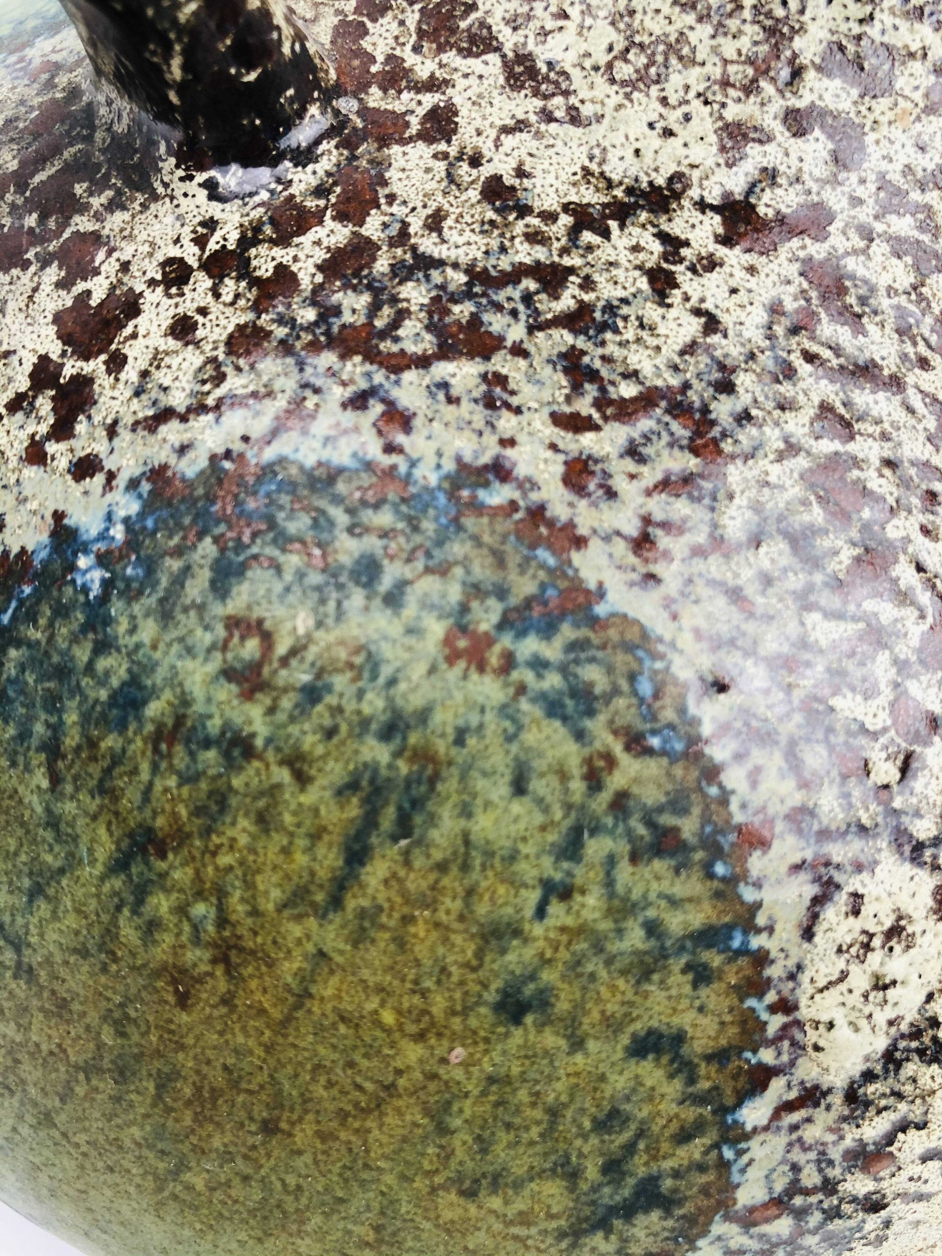 Vintage vase in west germany earthenware