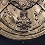 Ancienne plaque en cuivre de notaire ou officier ministériel