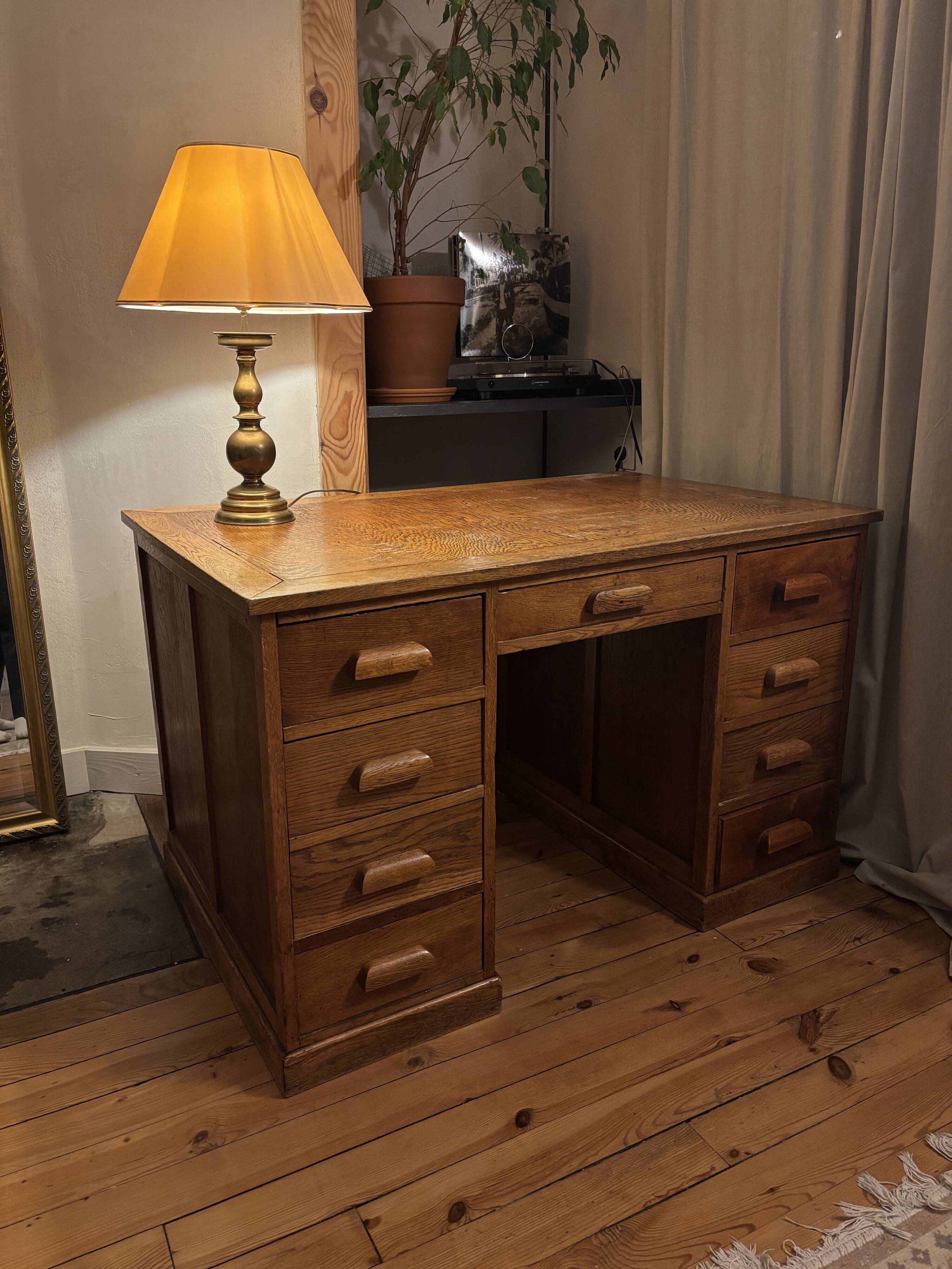Vintage oak desk