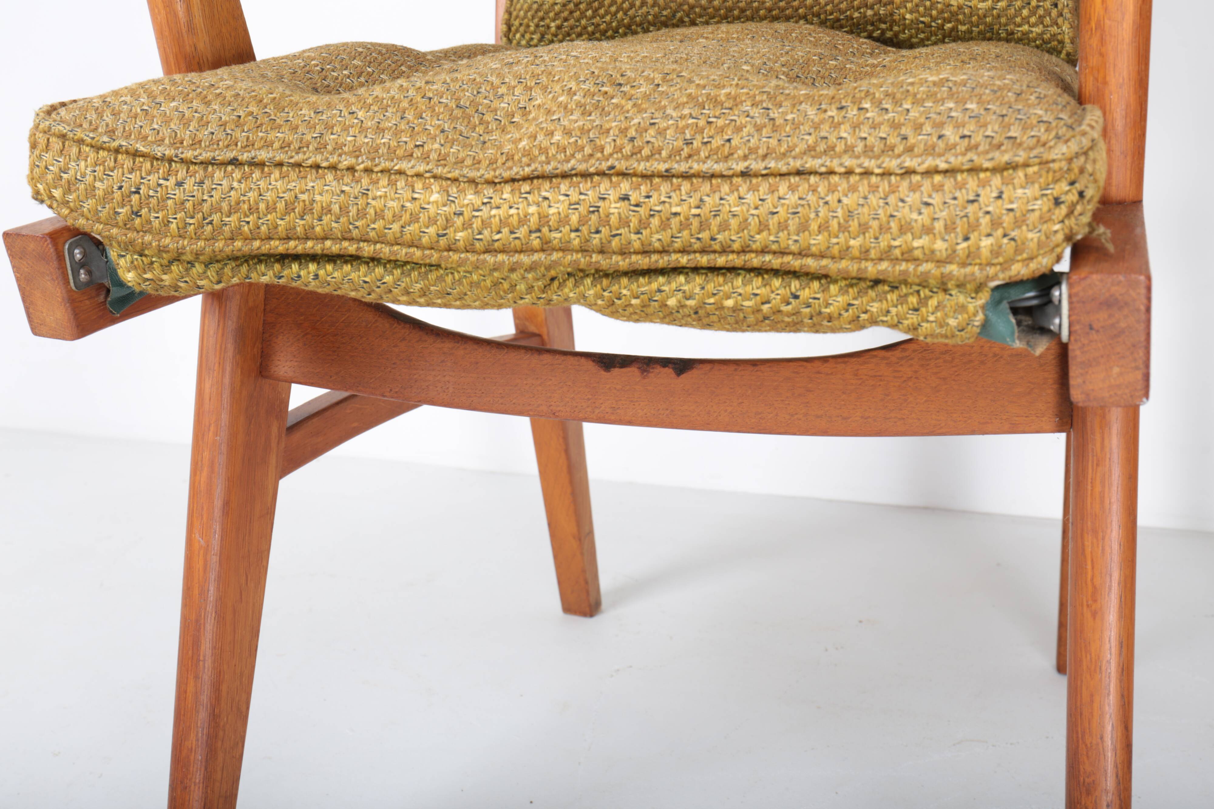 Set of 4 vintage Free-Span FS-116 armchairs, 50s