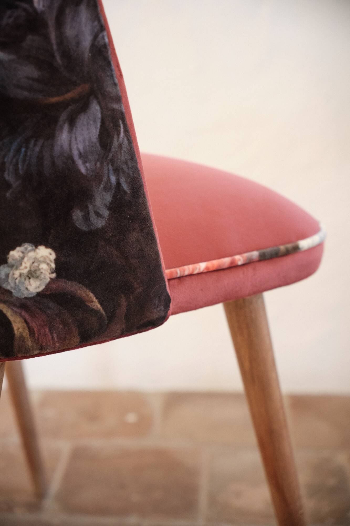 Restored vintage cocktail chair