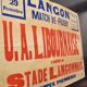 Affiche "Match de Rugby" - Ville de Langon - Années 1930