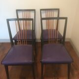 Series of 4 vintage 1960 chairs