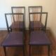Série de 4 chaises 1960 vintage