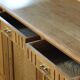 Vintage 1970 Danish Brutalist Light Oak Dining Cabinet, Henning Kjærnulf style