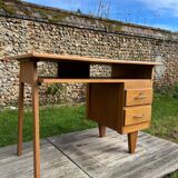 Vintage 1950s desk in light oak